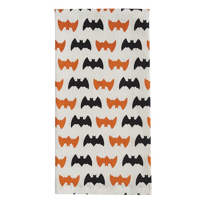 Bats Flour Sack Printed Dishtowel Thumbnail