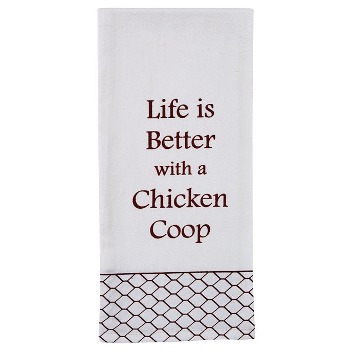 Life Is Better Flour Sack Printed Dishtowel Thumbnail