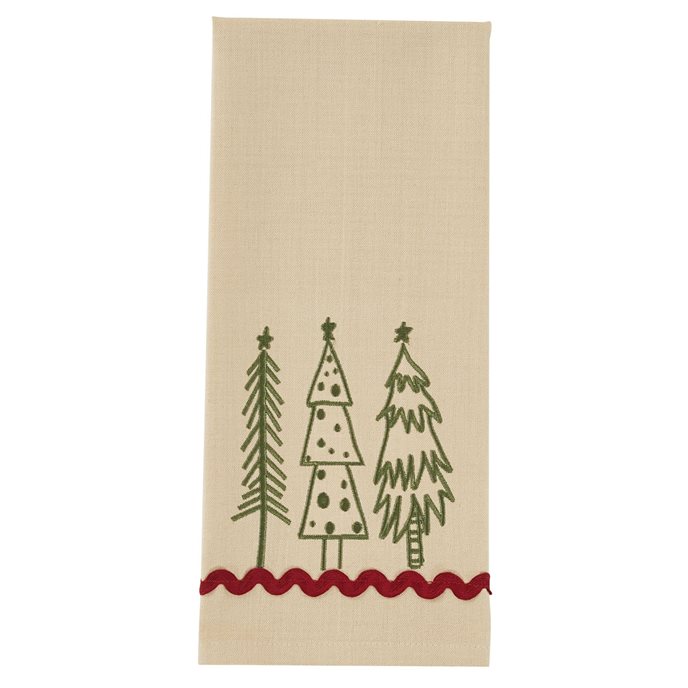 Embroidered Trees Dishtowel Thumbnail