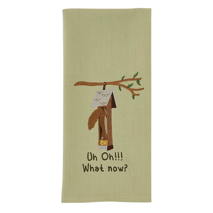 Uh-Oh Embroidered Dishtowel Thumbnail