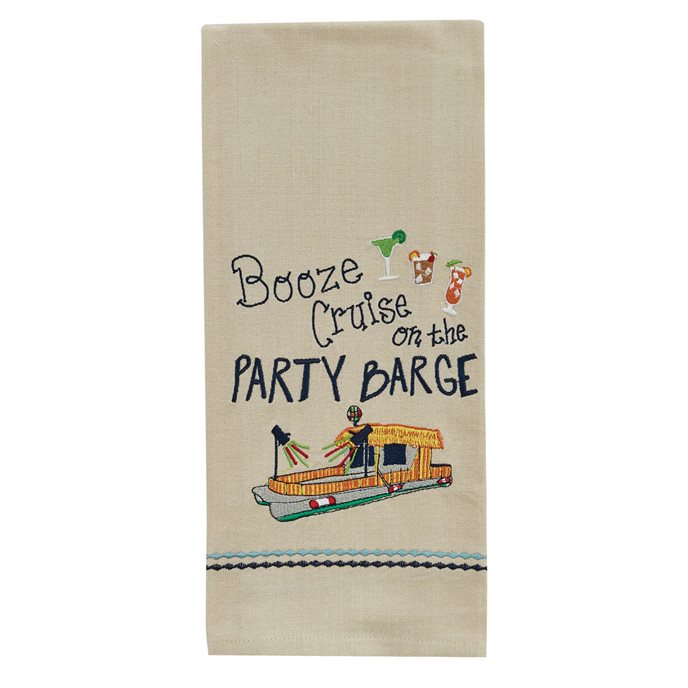 Booze Cruise Embroidered Dishtowel Thumbnail