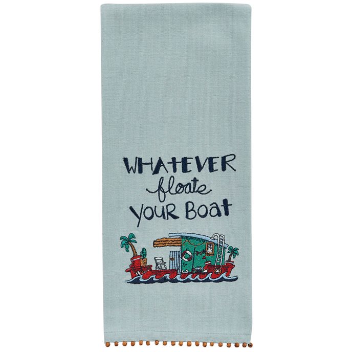 Whatever Floats Your Boat Embroidered Dishtowel Thumbnail