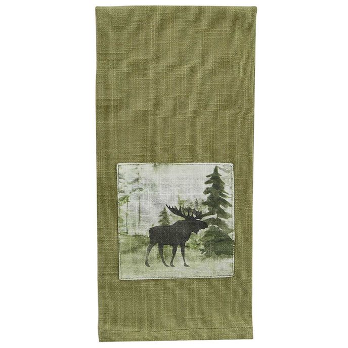 Watercolor Moose Dishtowel Thumbnail