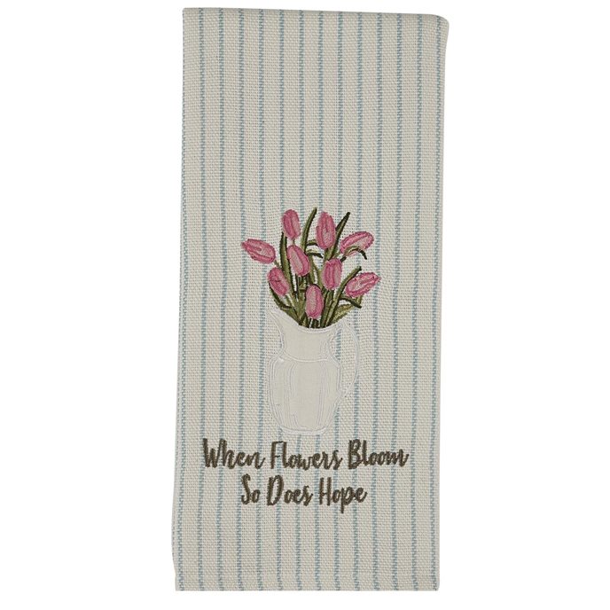 Tulip Appliqued Dishtowel Thumbnail