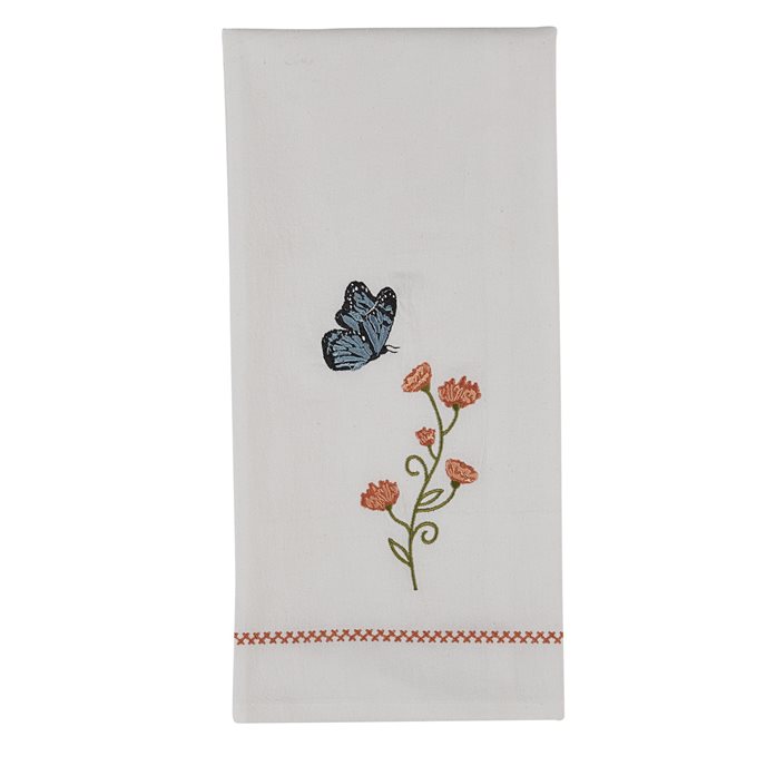 Apricot Flower Decorative Dishtowel Thumbnail