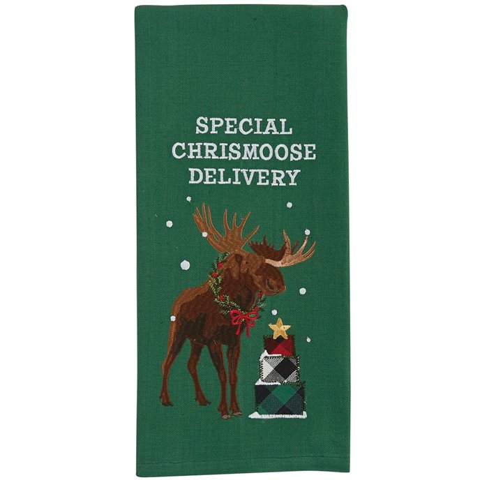 Chrismoose Applique/Embroidered Dishtowel Thumbnail