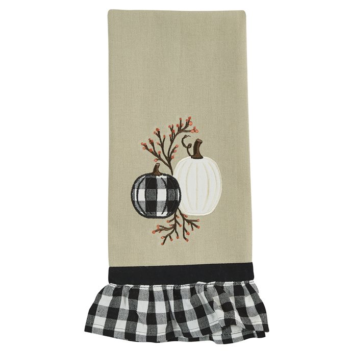 Check And Cream Pumpkin Dishtowel Thumbnail