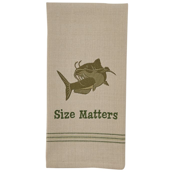 Size Matters Embroidered Dishtowel Thumbnail