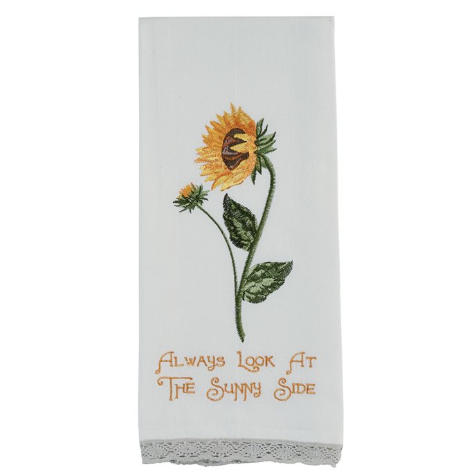 Always Look At The Sunny Side Embroidered Dishtowel Thumbnail