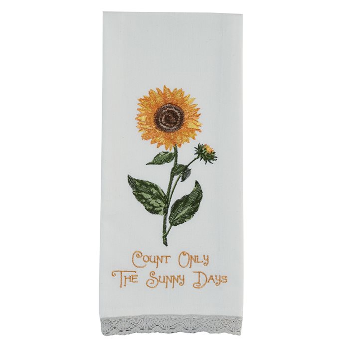 Count Only The Sunny Days Embroidered Dishtowel Thumbnail