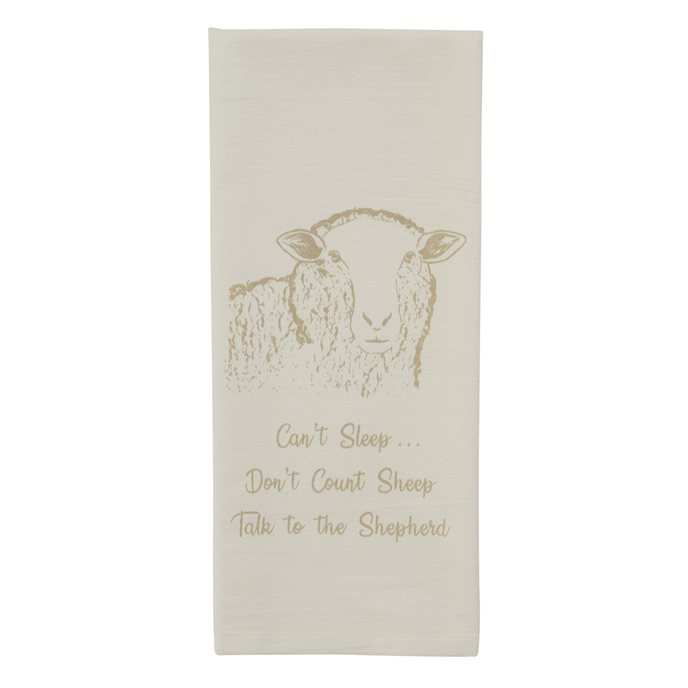 Don'T Count Sheep Printed Flour Sack Dishtowel Thumbnail