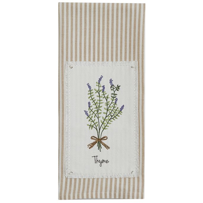 Thyme Embroideerd Patch Dishtowel Thumbnail