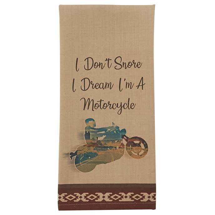 I Dream I'M A Motorcycle Printed Dishtowel Thumbnail