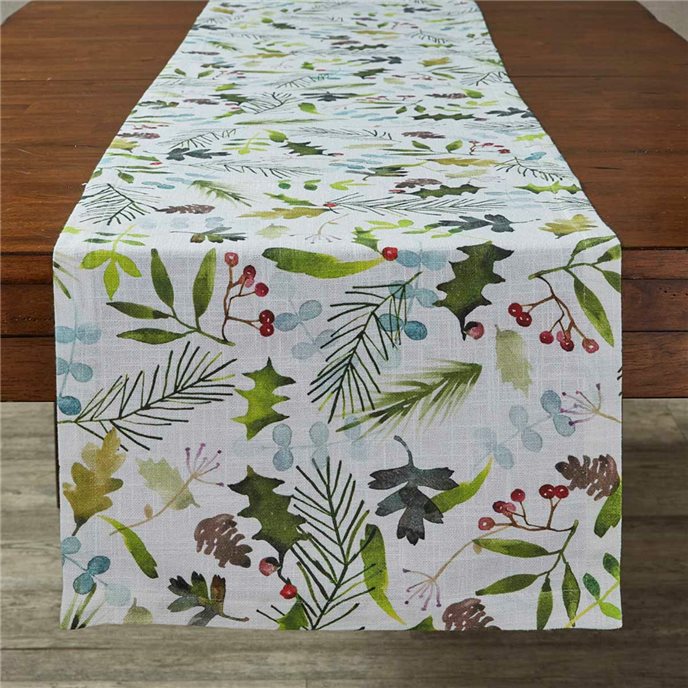 Seasonal Sprig Table Runner 15X72 Thumbnail