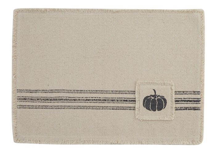 Farmhouse Pumpkin Stripe Placemat Thumbnail