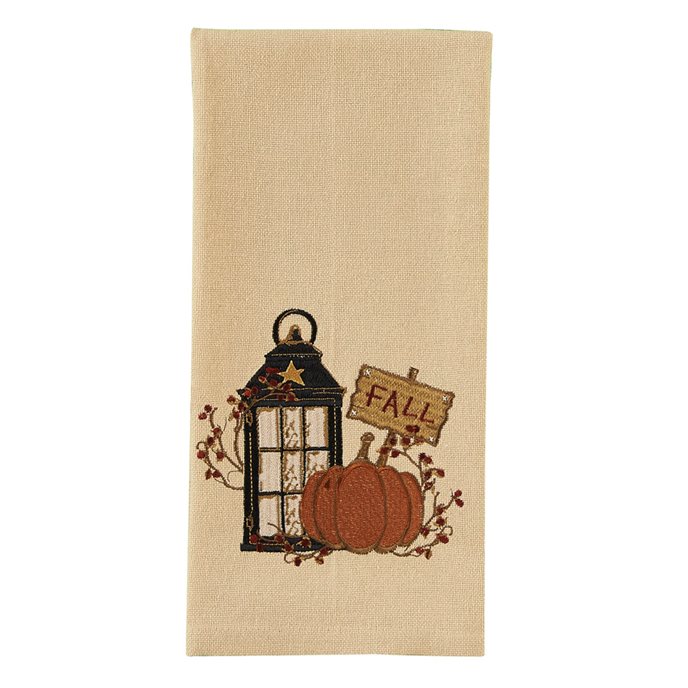 Lantern & Pumpkin Emb Dishtowel Thumbnail