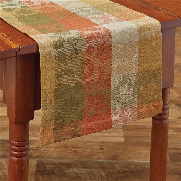 Leaves Abound Jacquard Table Runner 13X54 Thumbnail