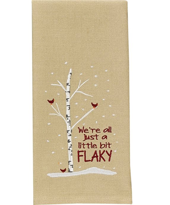 We'Re Just A Little Flaky Dishtowel Thumbnail