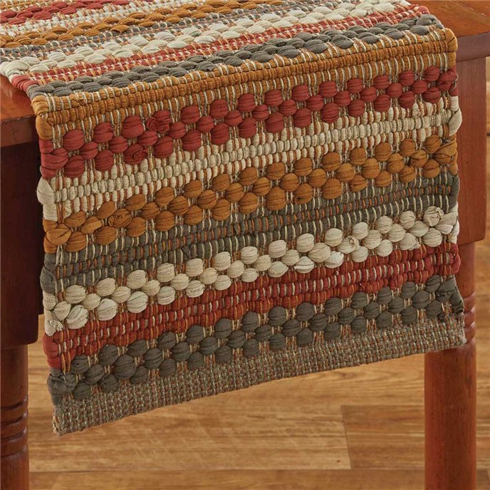 Gathered Pumpkin Chindi Table Runner 15X72 Thumbnail