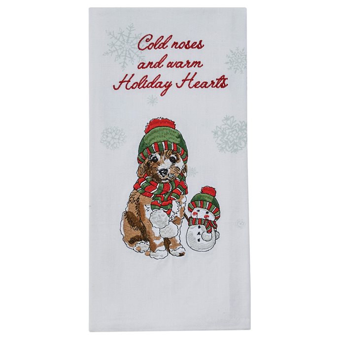 Cold Noses Embroidered/Printed Dishtowel Thumbnail