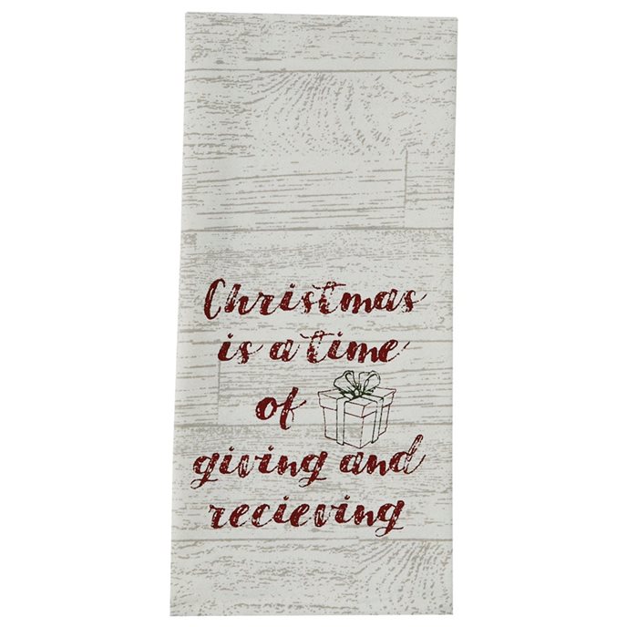 Christmas Is Printed Dishtowel Thumbnail