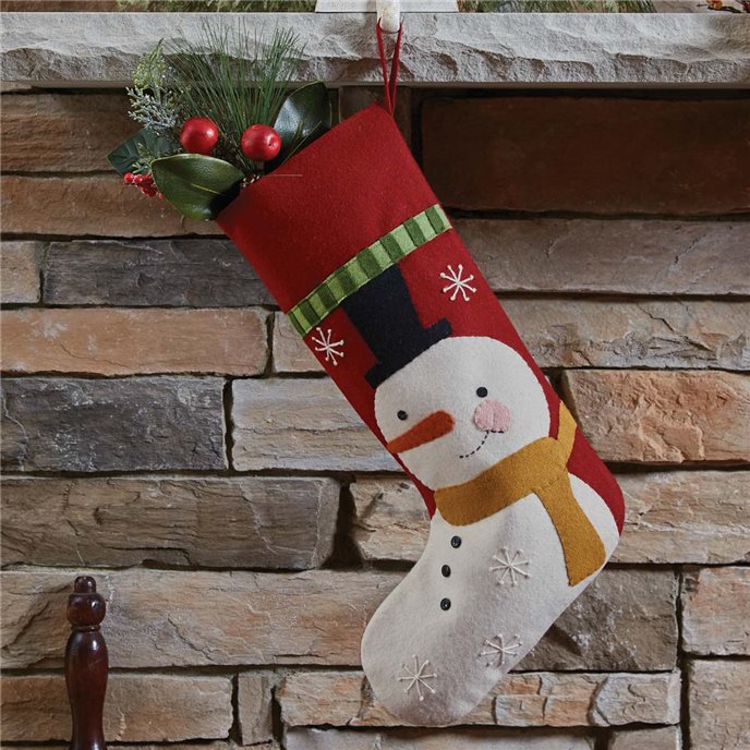 Snow Frnds Snowman Felt Stocki Thumbnail