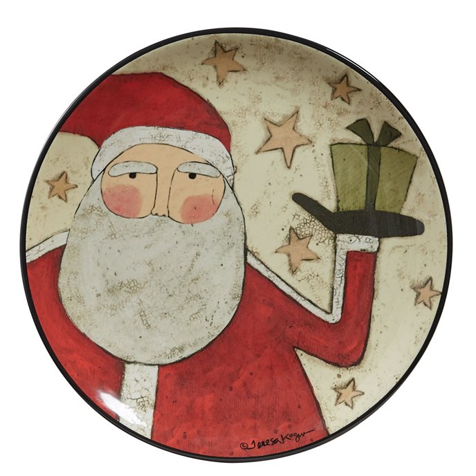 Snow Friends Santa Salad Plate Thumbnail