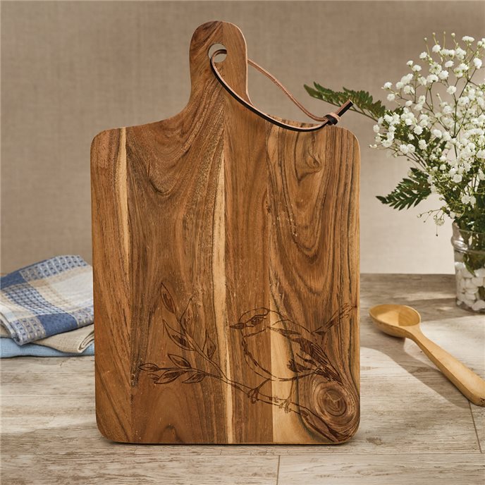 Leaves Etched Wood Cutting Board