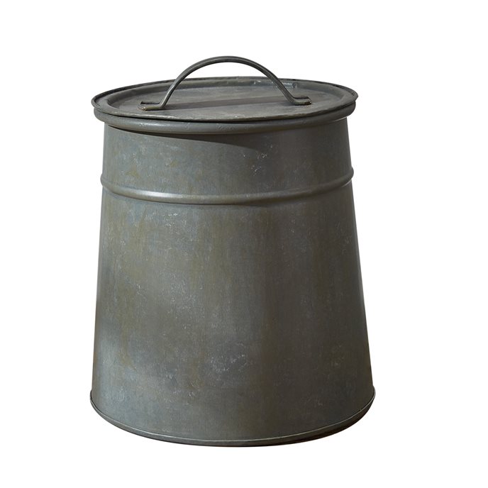 Gray Metal Cookie Jar Thumbnail