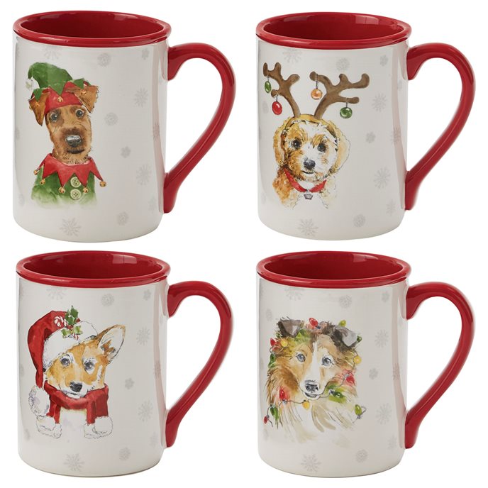 Holiday Paws Mug - 4 Assorted Thumbnail