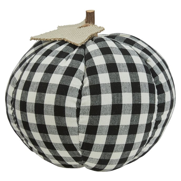 Great Black And Cream Check Pumpkin Thumbnail