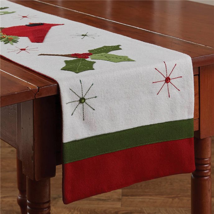 Christmas Greenery Felt Table Runner 13 Thumbnail