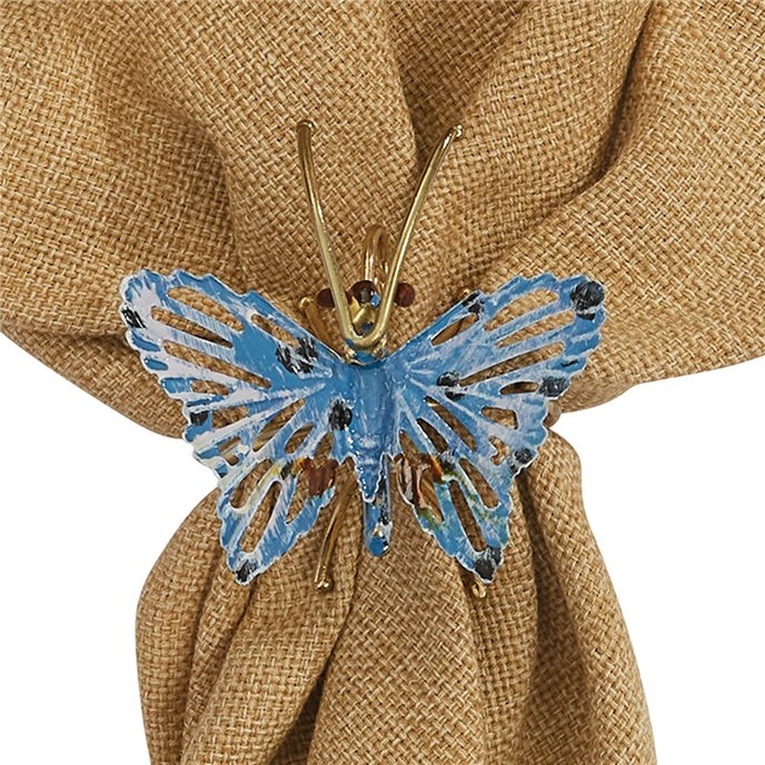 Blue Butterfly Napkin Ring Thumbnail