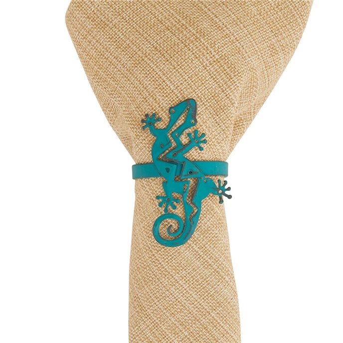 Gecko Napkin Ring - Turquoise Thumbnail