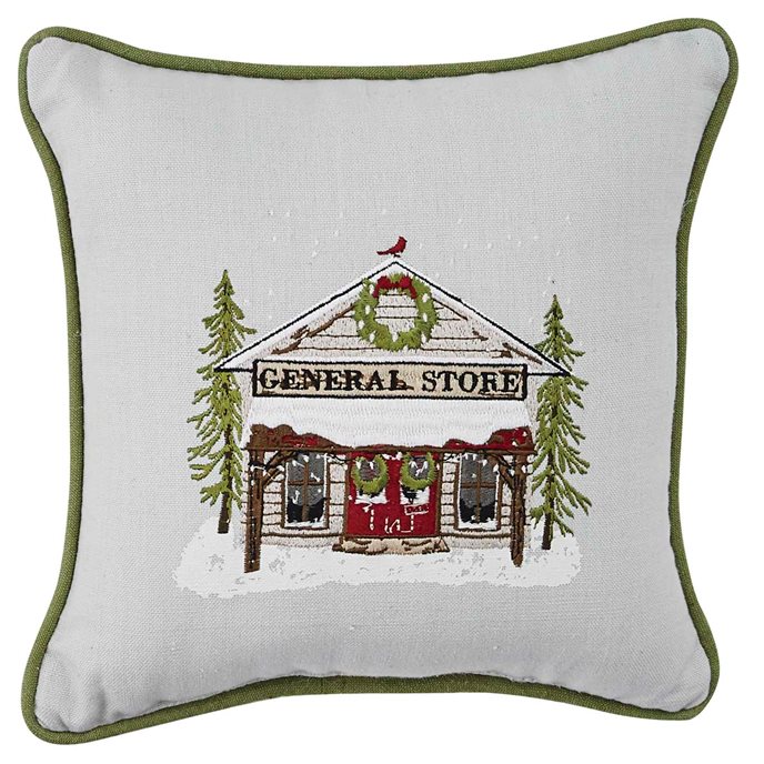 General Store Embroidered 10" Pillow Thumbnail