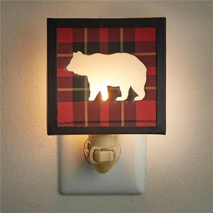 Sportsman Plaid Bear Night Light Thumbnail