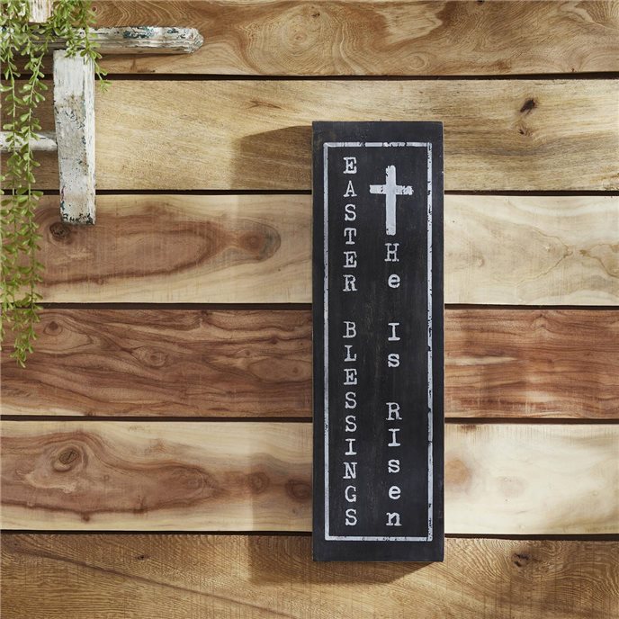 Easter Blessings Wooden Sign 20x6 Thumbnail