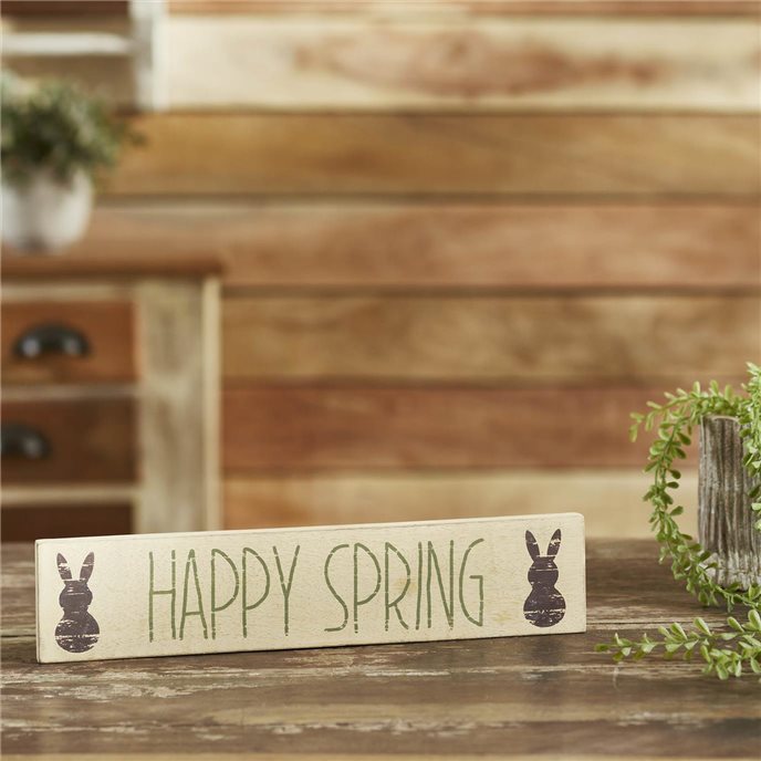 Happy Spring Wooden Sign 3x14 Thumbnail