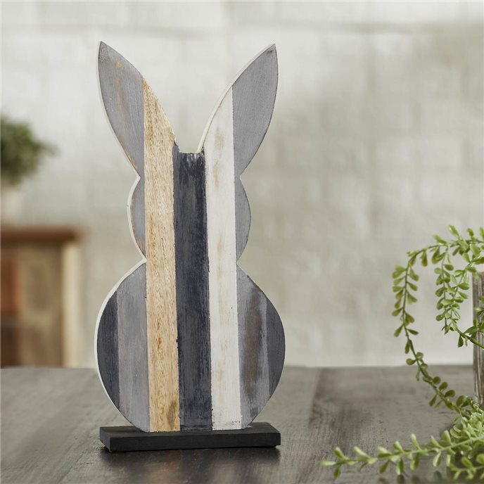 Wooden Painted Rabbit 12x6x2.25 Thumbnail