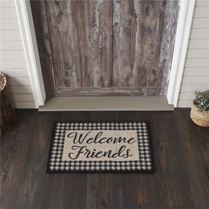 Finders Keepers Welcome Friends Coir Rug Rect 20x30 Thumbnail