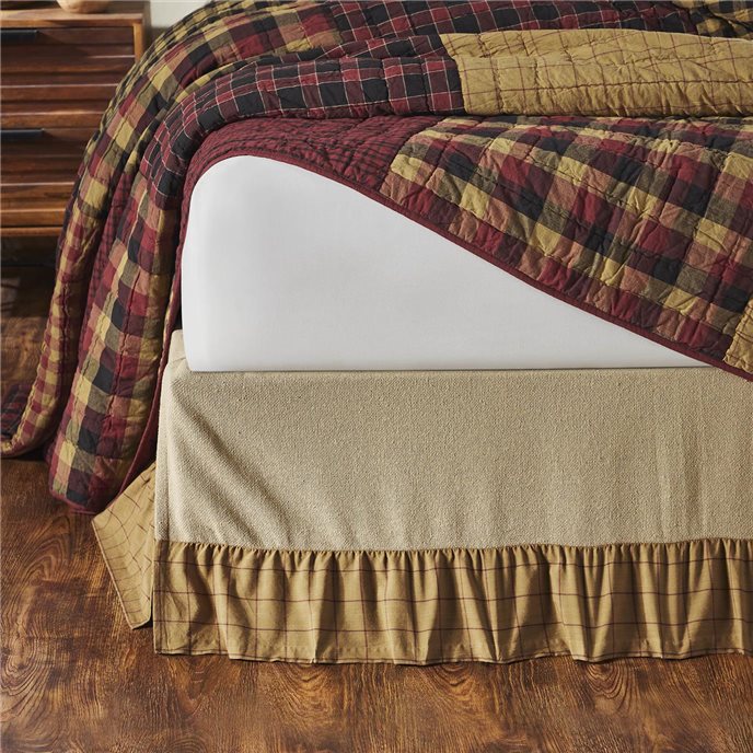 Connell Ruffled Queen Bed Skirt 60x80x16 Thumbnail