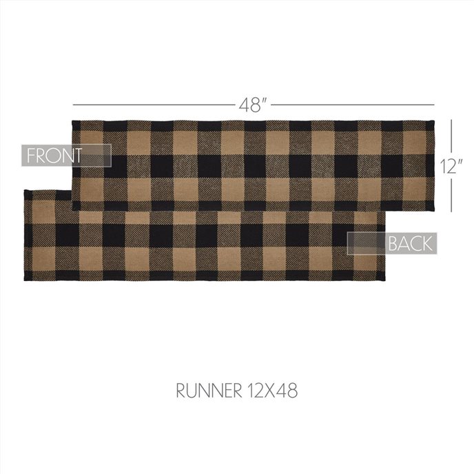 Black Check Runner 12x48 Thumbnail