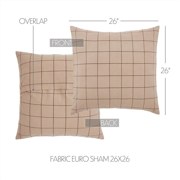 Connell Fabric Euro Sham 26x26 Thumbnail