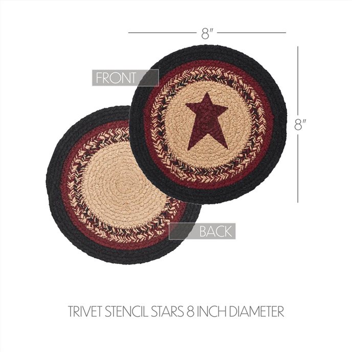 Connell Trivet Stencil Stars 8 inch Diameter Thumbnail