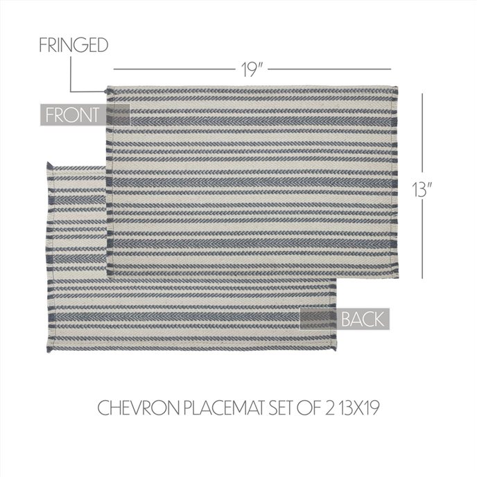 Finders Keepers Chevron Placemat Set of 2 13x19 Thumbnail