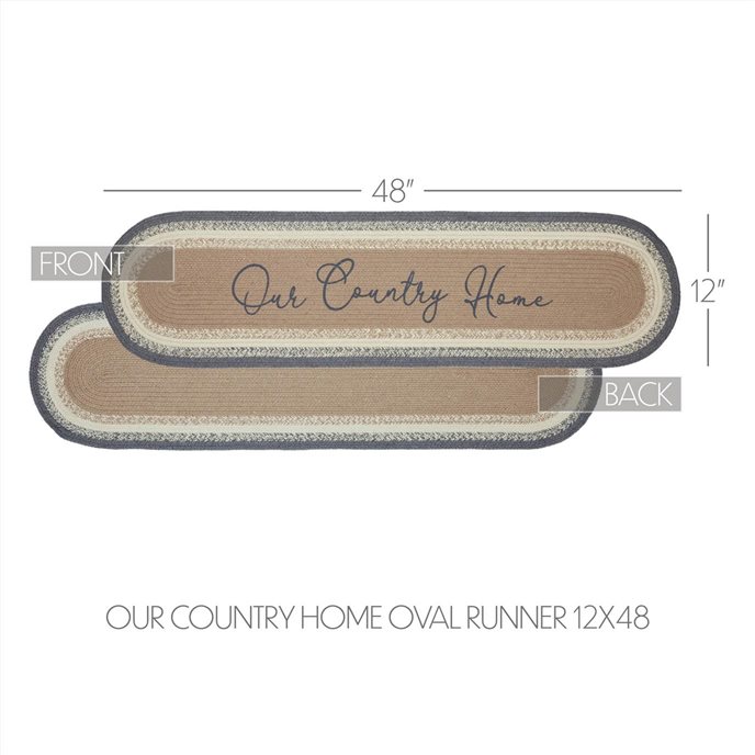 Finders Keepers Our Country Home Oval Runner 12x48 Thumbnail