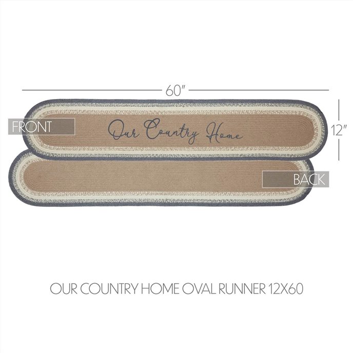 Finders Keepers Our Country Home Oval Runner 12x60 Thumbnail