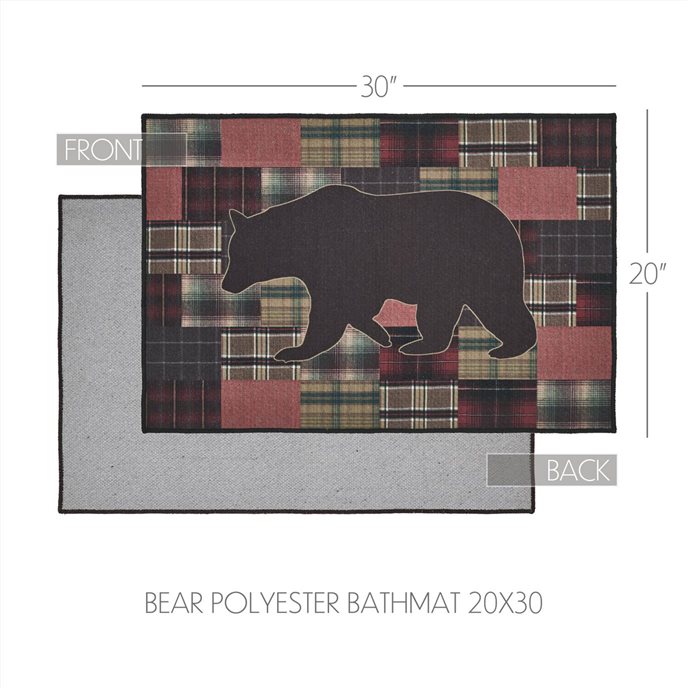 Wyatt Bear Polyester Bathmat 20x30 Thumbnail