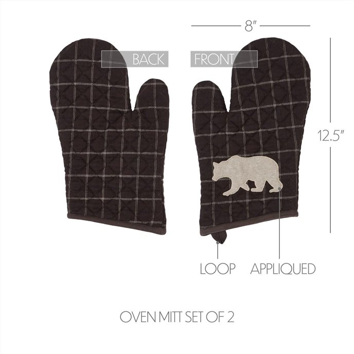 Wyatt Bear Oven Mitt Set of 2 Thumbnail