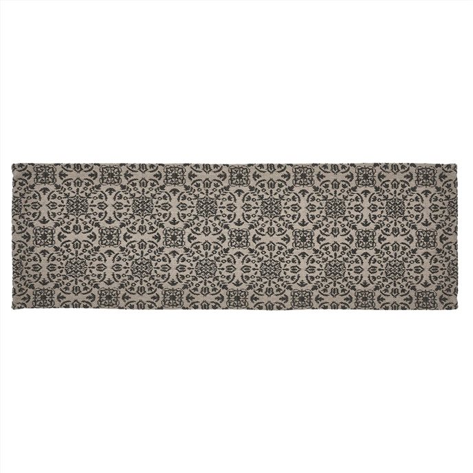 Custom House Black Tan Jacquard Runner 8x24 Thumbnail